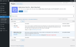 Page screenshot: Plugins &lsaquo; Test site &mdash; WordPress