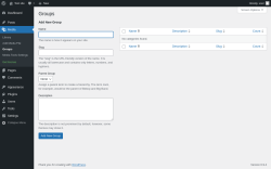Page screenshot: Media &rarr; Groups