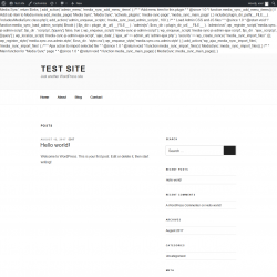 Page screenshot: Test site &ndash; Just another WordPress site