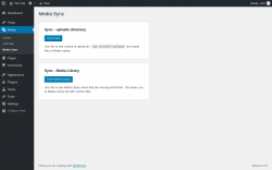Page screenshot: Media &rarr; Media Sync