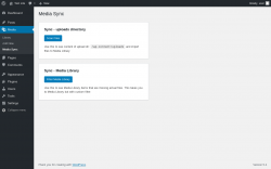 Page screenshot: Media &rarr; Media Sync