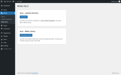 Page screenshot: Media &rarr; Media Sync