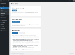 Page screenshot: Media &rarr; Media Sync
