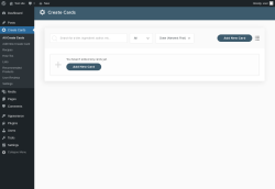 Page screenshot: Create Cards