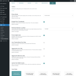 Page screenshot: Settings → Create by Mediavine