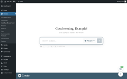 Page screenshot: Create &rarr; Add New Create Card