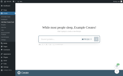 Page screenshot: Create &rarr; Add New Create Card