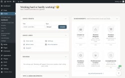 Page screenshot: Create &rarr; Dashboard