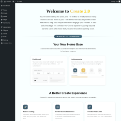 Page screenshot: Create