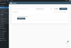 Page screenshot: Create &rarr; Recipes