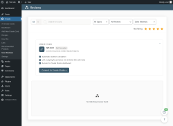 Page screenshot: Create &rarr; User Reviews