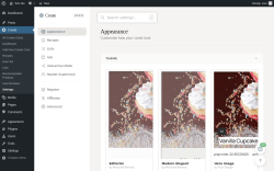 Page screenshot: Create &rarr; Settings