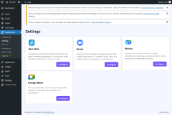 Page screenshot: MeetingHub → Settings