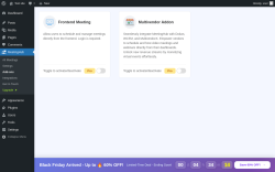 Page screenshot: MeetingHub → Add-ons