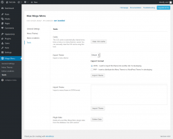 Page screenshot: Mega Menu &rarr; Tools
