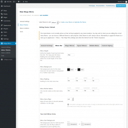 Page screenshot: Mega Menu &rarr; Menu Themes &rarr; Menu Bar
