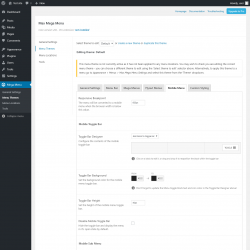 Page screenshot: Mega Menu &rarr; Menu Themes &rarr; Mobile Menu