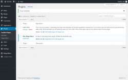 Page screenshot: Plugins &lsaquo; Test site &mdash; WordPress