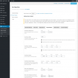 Page screenshot: Mega Menu &rarr; Menu Themes &rarr; Flyout Menus