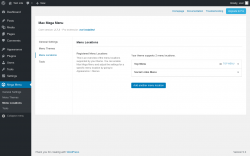 Page screenshot: Mega Menu &rarr; Menu Locations