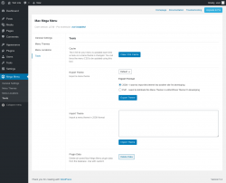 Page screenshot: Mega Menu &rarr; Tools