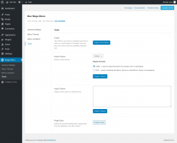Page screenshot: Mega Menu &rarr; Tools