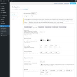 Page screenshot: Mega Menu &rarr; Menu Themes &rarr; Menu Bar