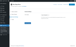 Page screenshot: Mega Menu &rarr; General Settings