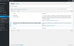 Page screenshot: Plugins ‹ Test site — WordPress