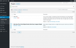 Page screenshot: Plugins ‹ Test site — WordPress