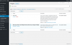 Page screenshot: Plugins ‹ Test site — WordPress