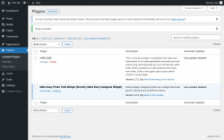 Page screenshot: Plugins ‹ Test site — WordPress