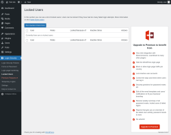 Page screenshot: Login Security → Locked Users