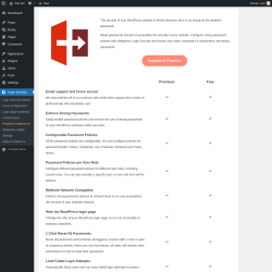 Page screenshot: Login Security → Premium Features ➤