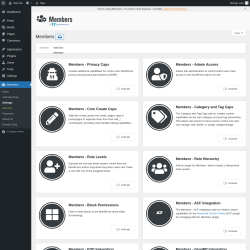 Page screenshot: Members &rarr; Add-Ons