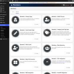 Page screenshot: Members &rarr; Add-Ons