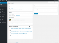 Page screenshot: Dashboard &lsaquo; Test site &mdash; WordPress