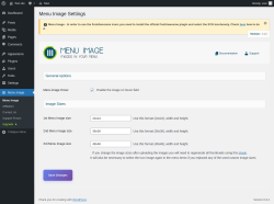 Page screenshot: Menu Image