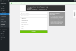 Page screenshot: Menukaart → Contact Us