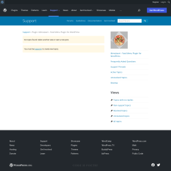 Page screenshot: Menukaart → Support Forum