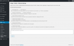 Page screenshot: Settings → Merge + Minify + Refresh
