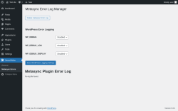 Page screenshot: SearchAtlas → Metasync Errors