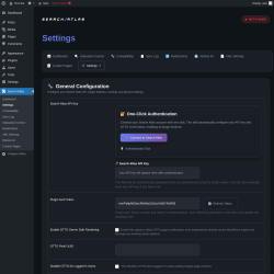Page screenshot: Search Atlas → Settings