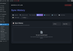 Page screenshot: Search Atlas → Sync Log