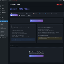 Page screenshot: Search Atlas → Custom Pages