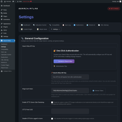 Page screenshot: Search Atlas → Settings