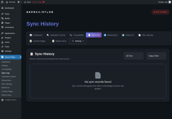 Page screenshot: Search Atlas → Sync Log