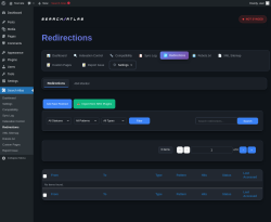 Page screenshot: Search Atlas → Redirections