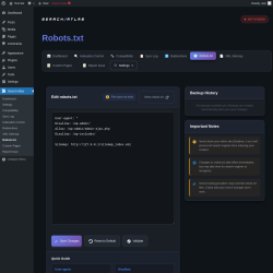 Page screenshot: Search Atlas → Robots.txt