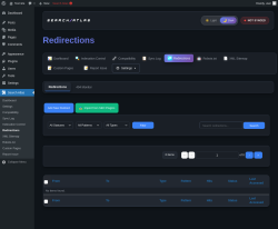 Page screenshot: Search Atlas &rarr; Redirections